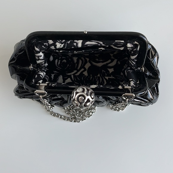 Brighton Patent Embossed Purse with removable chain. - Picture 7 of 16